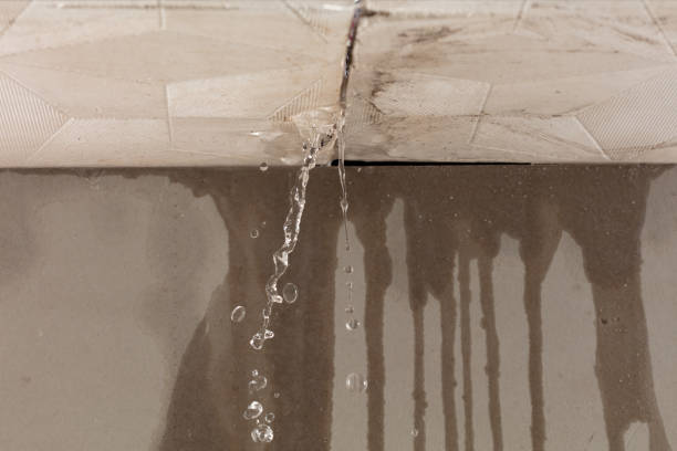 Professional Water Damage Restoration technician working in Oakhurst, TX
